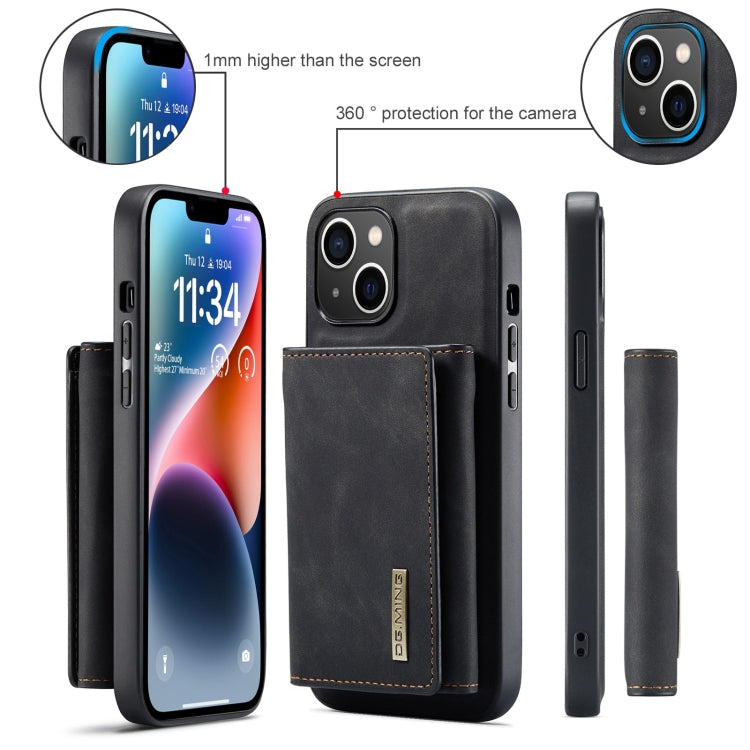 DG.MING M1 Series 3-Fold Multi Card Wallet Leather Phone Case