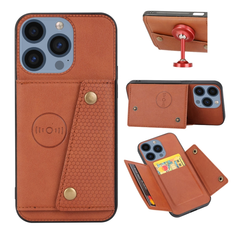 Double Buckle Card Slots PU + TPU Phone Case, For iPhone 16e, For iPhone 16 Pro Max, For iPhone 16 Pro, For iPhone 16