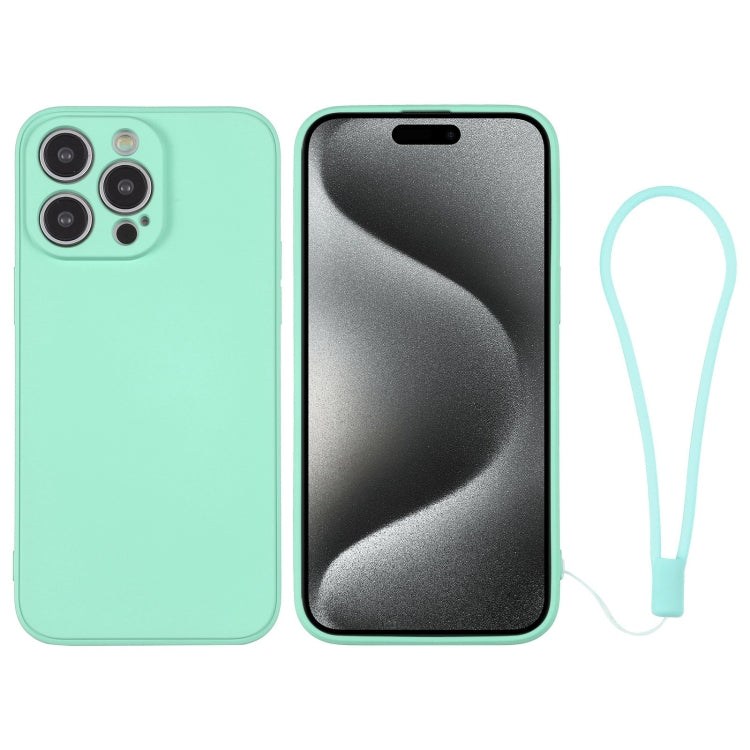 Silicone Phone Case with Wrist Strap, For iPhone 15 Pro Max