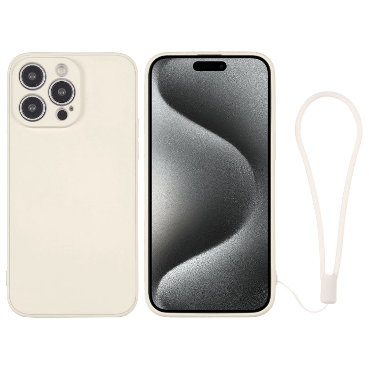 Silicone Phone Case with Wrist Strap, For iPhone 15 Pro Max