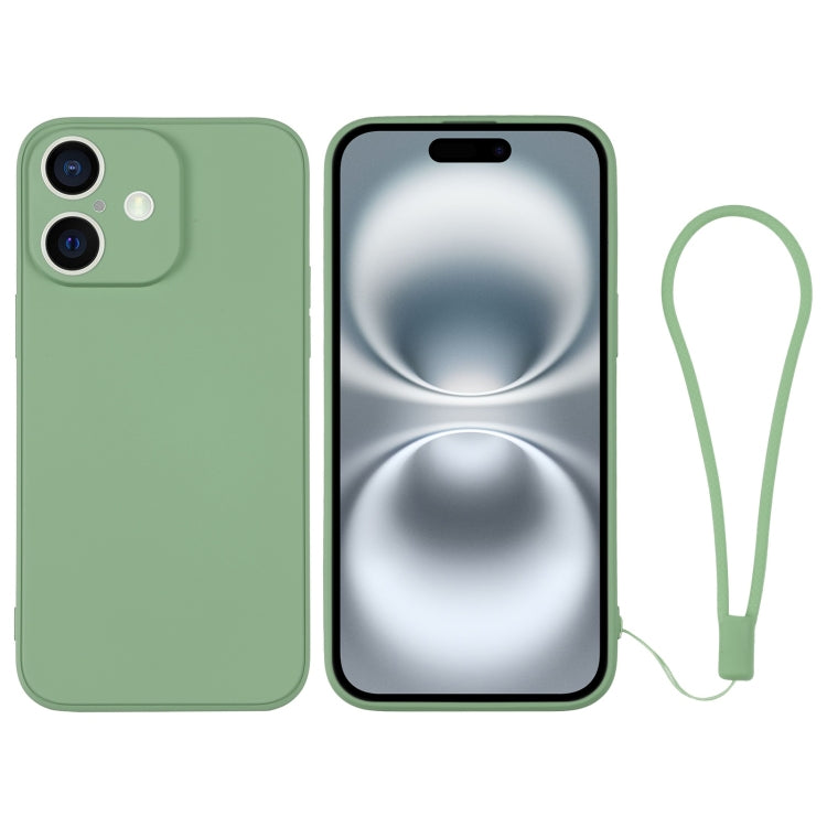 Silicone Phone Case with Wrist Strap, For iPhone 16