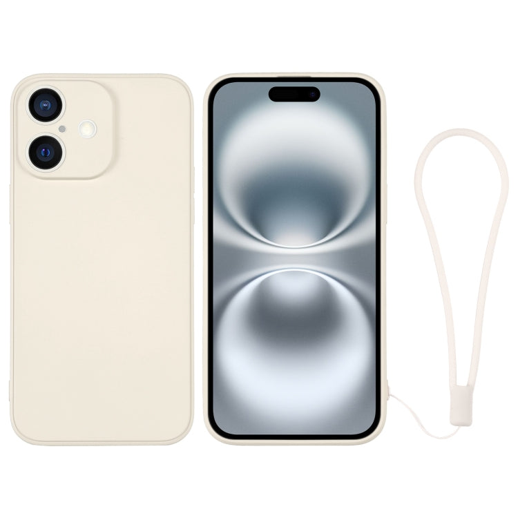 Silicone Phone Case with Wrist Strap, For iPhone 16