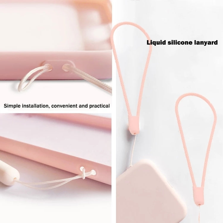 Silicone Phone Case with Wrist Strap, For iPhone 15 Plus