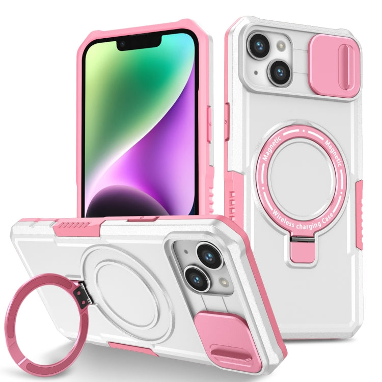 Sliding Camshield MagSafe Holder TPU Hybrid PC Phone Case, For iPhone 14 Plus, For iPhone 14