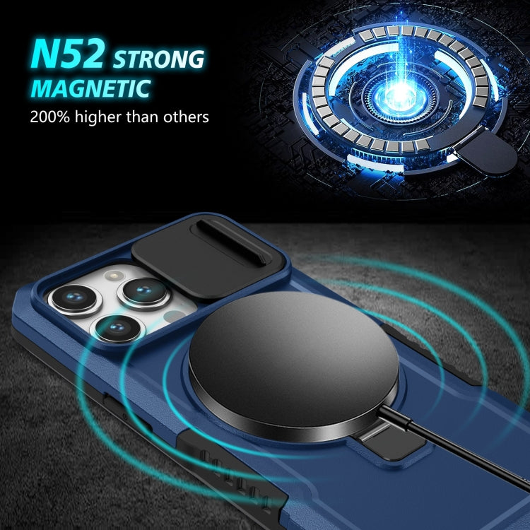 Sliding Camshield MagSafe Holder TPU Hybrid PC Phone Case, For iPhone 14 Pro, For iPhone 14 Pro Max