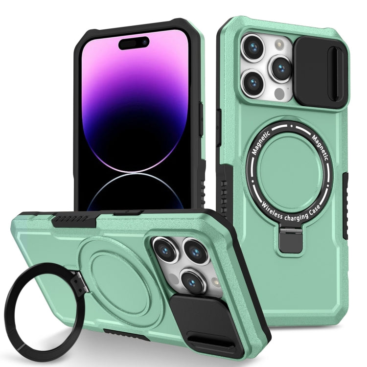 Sliding Camshield MagSafe Holder TPU Hybrid PC Phone Case, For iPhone 14 Pro, For iPhone 14 Pro Max