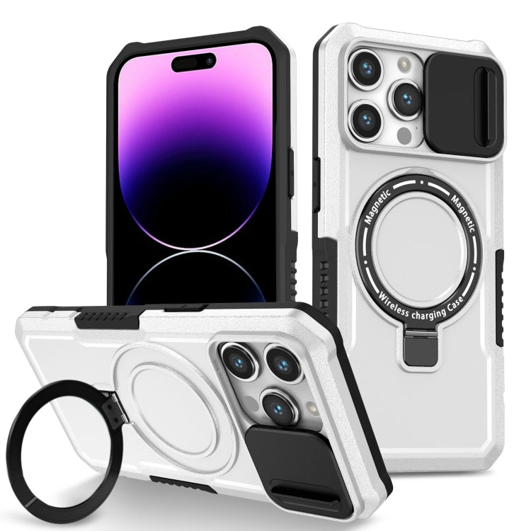 Sliding Camshield MagSafe Holder TPU Hybrid PC Phone Case, For iPhone 14 Pro, For iPhone 14 Pro Max