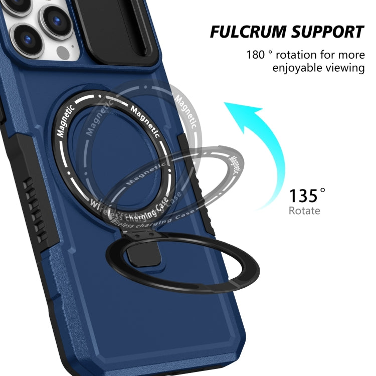 Sliding Camshield MagSafe Holder TPU Hybrid PC Phone Case, For iPhone 13 Pro Max, For iPhone 13 Pro