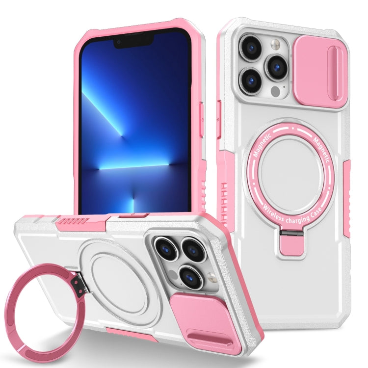 Sliding Camshield MagSafe Holder TPU Hybrid PC Phone Case, For iPhone 13 Pro Max, For iPhone 13 Pro
