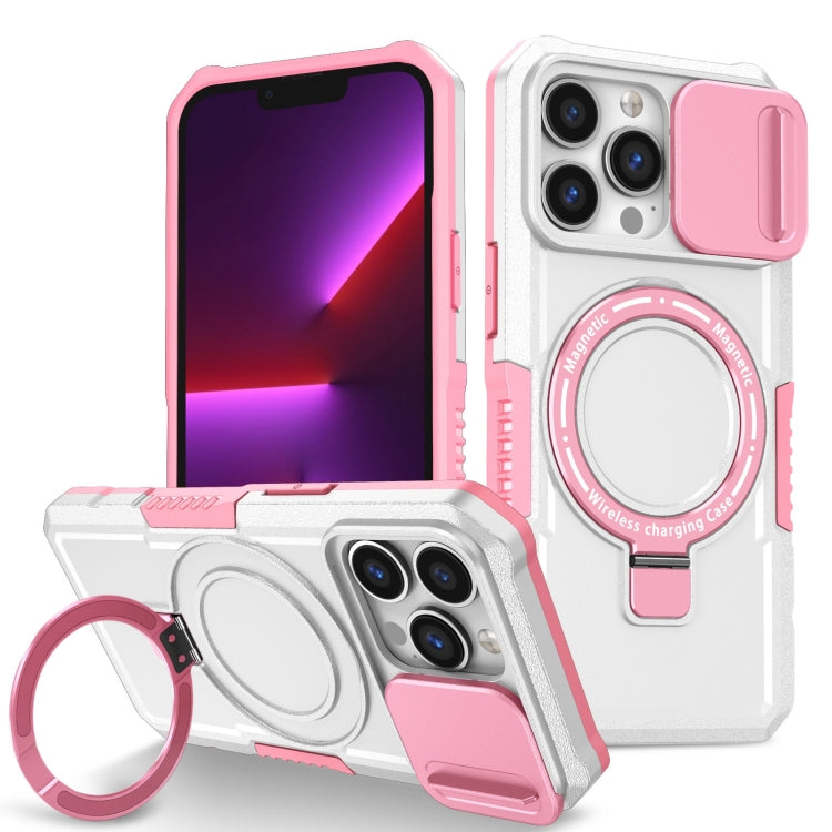 Sliding Camshield MagSafe Holder TPU Hybrid PC Phone Case, For iPhone 13 Pro Max, For iPhone 13 Pro