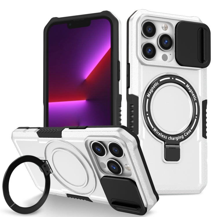 Sliding Camshield MagSafe Holder TPU Hybrid PC Phone Case, For iPhone 13 Pro Max, For iPhone 13 Pro