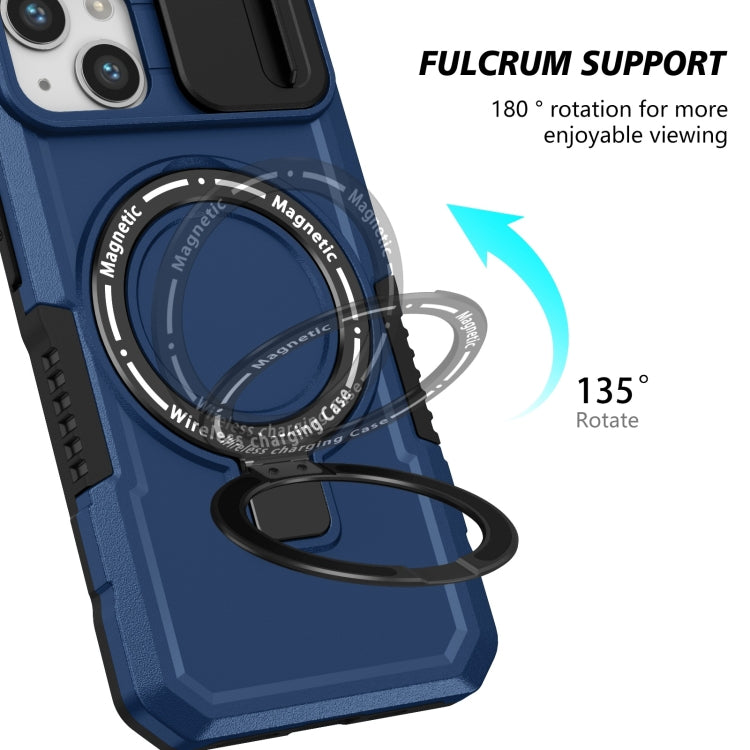 Sliding Camshield MagSafe Holder TPU Hybrid PC Phone Case, For iPhone 13, For iPhone 12