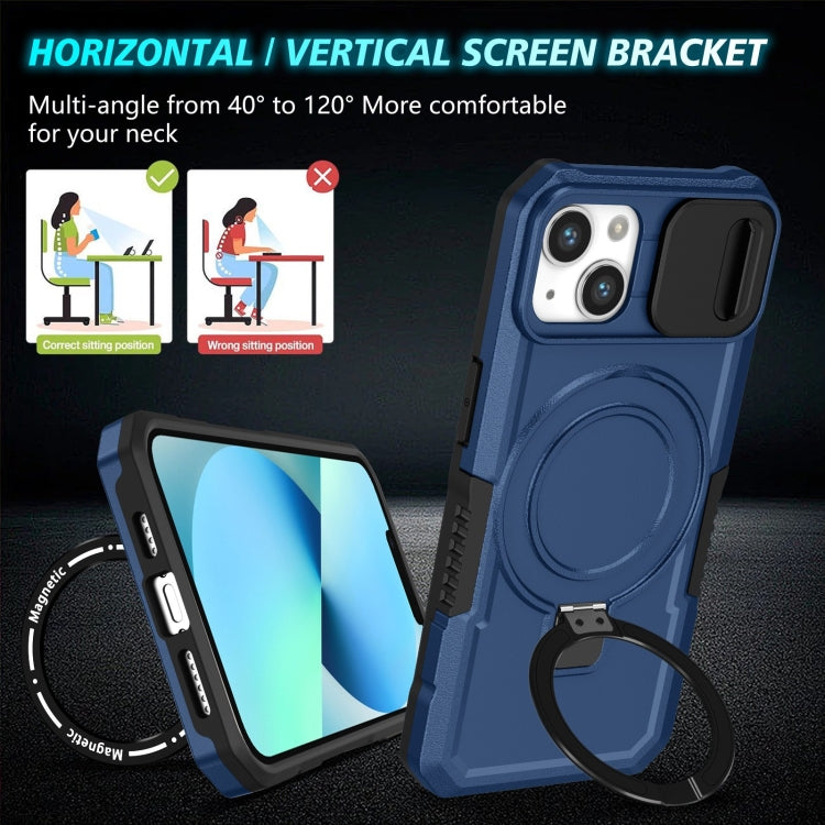 Sliding Camshield MagSafe Holder TPU Hybrid PC Phone Case, For iPhone 13, For iPhone 12
