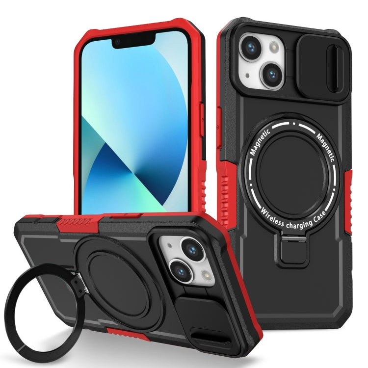 Sliding Camshield MagSafe Holder TPU Hybrid PC Phone Case, For iPhone 13, For iPhone 12