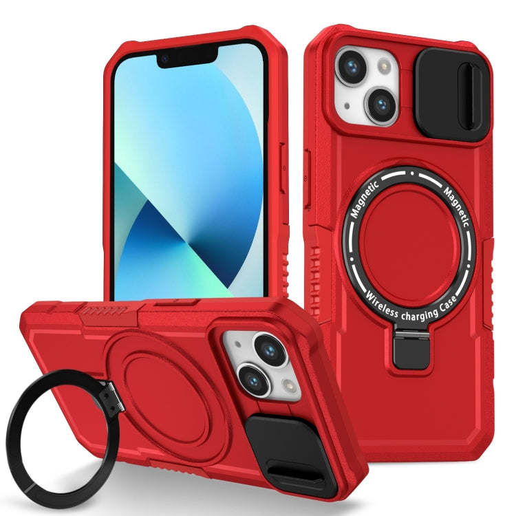 Sliding Camshield MagSafe Holder TPU Hybrid PC Phone Case, For iPhone 13, For iPhone 12