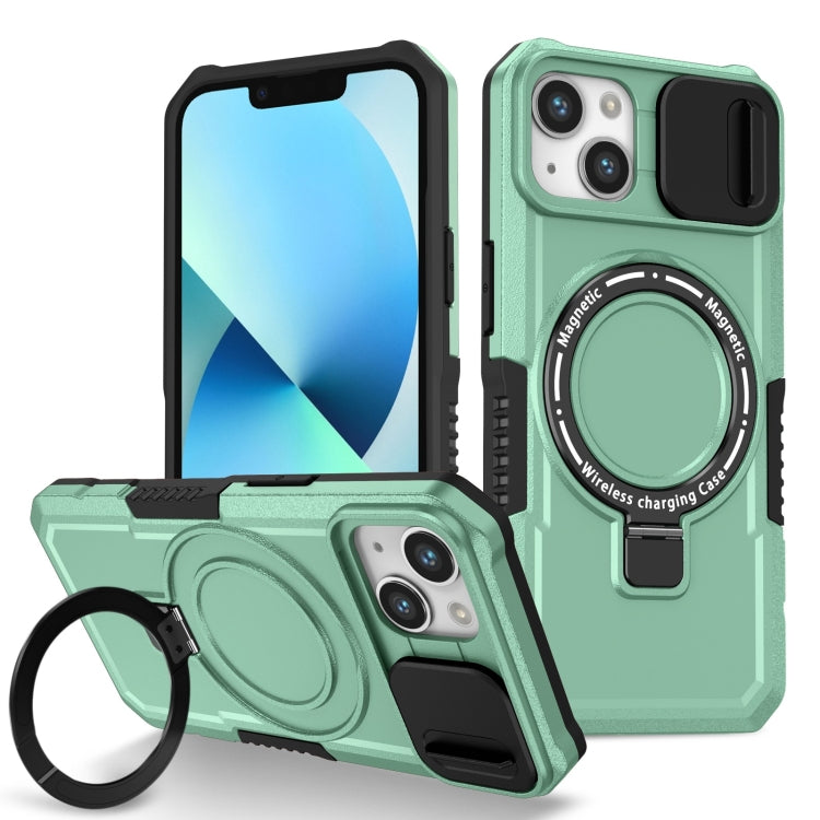 Sliding Camshield MagSafe Holder TPU Hybrid PC Phone Case, For iPhone 13, For iPhone 12