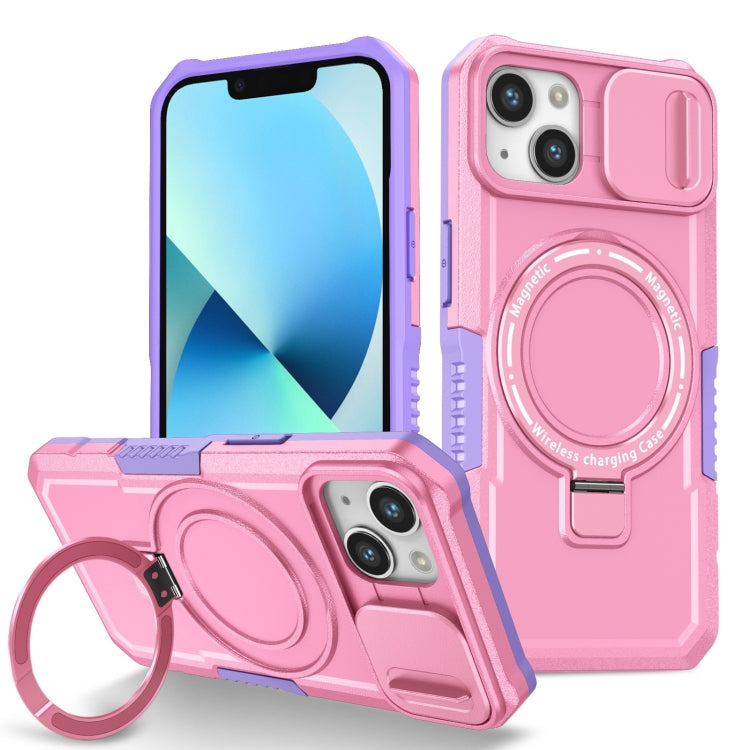 Sliding Camshield MagSafe Holder TPU Hybrid PC Phone Case, For iPhone 13, For iPhone 12