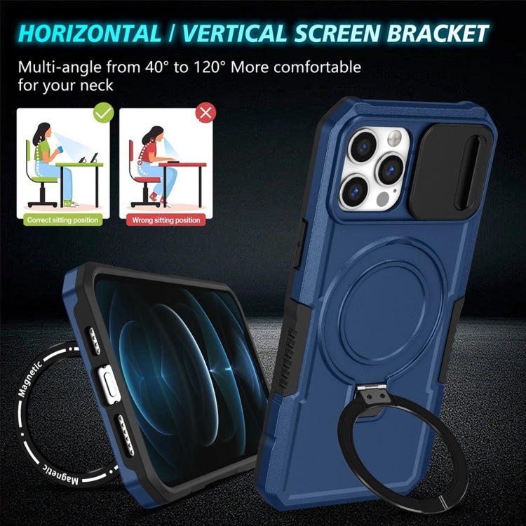 Sliding Camshield MagSafe Holder TPU Hybrid PC Phone Case, For iPhone 12 Pro Max, For iPhone 12 Pro