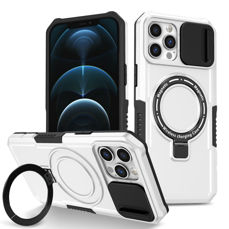 Sliding Camshield MagSafe Holder TPU Hybrid PC Phone Case, For iPhone 12 Pro Max, For iPhone 12 Pro
