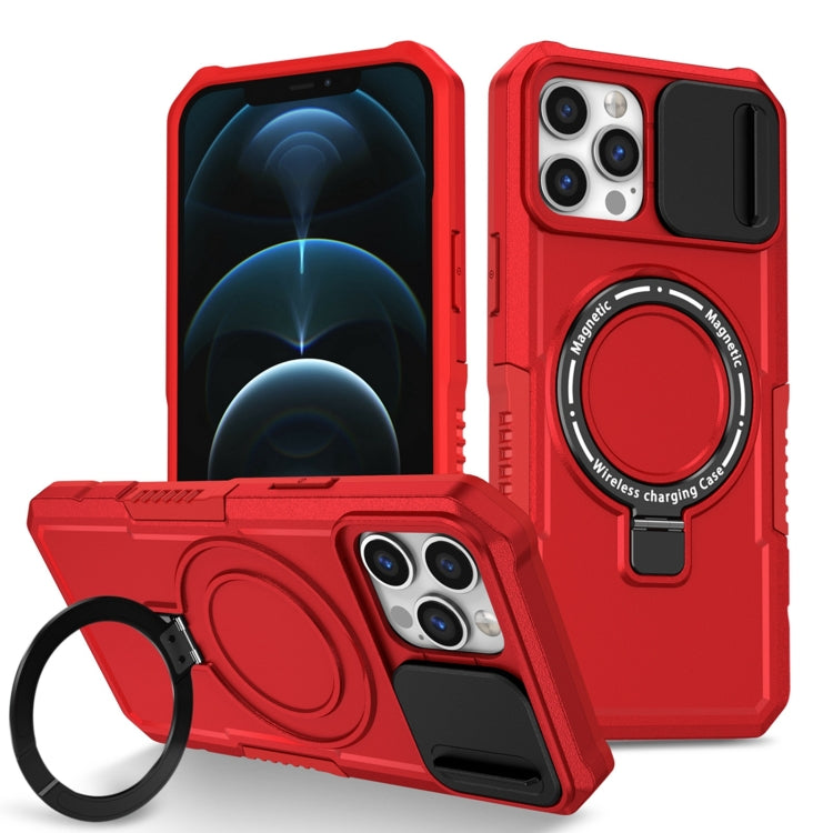 Sliding Camshield MagSafe Holder TPU Hybrid PC Phone Case, For iPhone 12 Pro Max, For iPhone 12 Pro