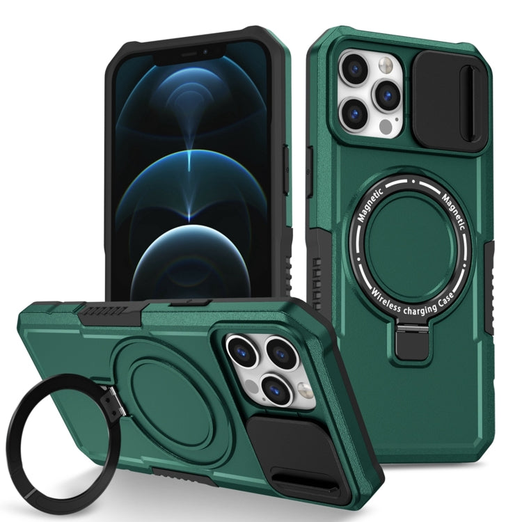 Sliding Camshield MagSafe Holder TPU Hybrid PC Phone Case, For iPhone 12 Pro Max, For iPhone 12 Pro
