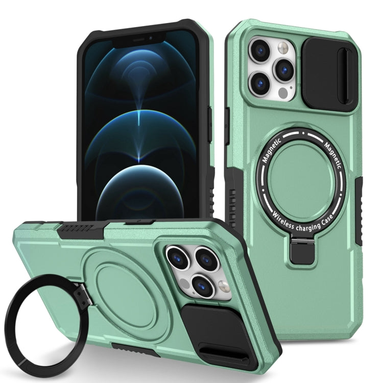 Sliding Camshield MagSafe Holder TPU Hybrid PC Phone Case, For iPhone 12 Pro Max, For iPhone 12 Pro