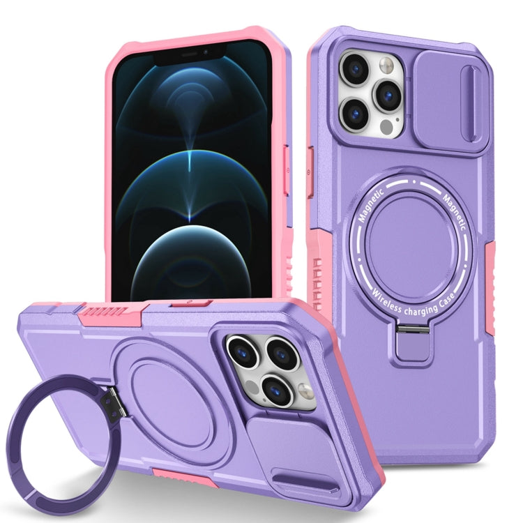 Sliding Camshield MagSafe Holder TPU Hybrid PC Phone Case, For iPhone 12 Pro Max, For iPhone 12 Pro