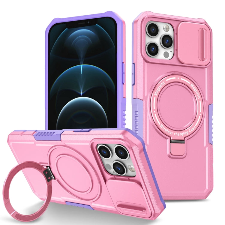 Sliding Camshield MagSafe Holder TPU Hybrid PC Phone Case, For iPhone 12 Pro Max, For iPhone 12 Pro