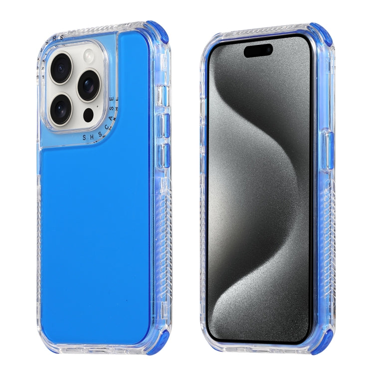 Dreamland 3 in 1 Clear Color Transparent Frame PC + TPU Phone Case, For iPhone 15 Pro Max, For iPhone 15 Pro, For iPhone 15 Plus / 14 Plus, For iPhone 15