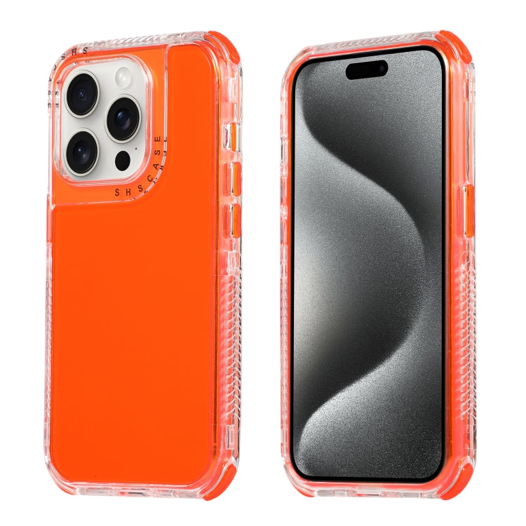 Dreamland 3 in 1 Clear Color Transparent Frame PC + TPU Phone Case, For iPhone 15 Pro Max, For iPhone 15 Pro, For iPhone 15 Plus / 14 Plus, For iPhone 15