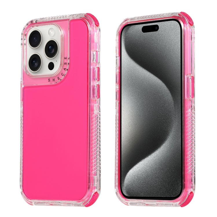 Dreamland 3 in 1 Clear Color Transparent Frame PC + TPU Phone Case, For iPhone 15 Pro Max, For iPhone 15 Pro, For iPhone 15 Plus / 14 Plus, For iPhone 15