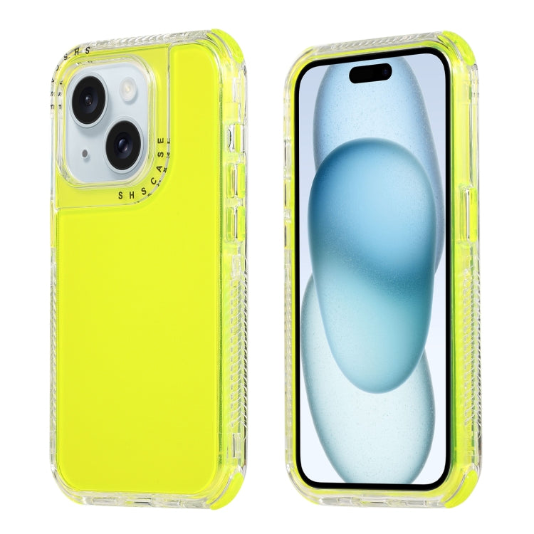 Dreamland 3 in 1 Clear Color Transparent Frame PC + TPU Phone Case, For iPhone 15 Pro Max, For iPhone 15 Pro, For iPhone 15 Plus / 14 Plus, For iPhone 15