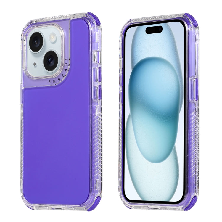 Dreamland 3 in 1 Clear Color Transparent Frame PC + TPU Phone Case, For iPhone 15 Pro Max, For iPhone 15 Pro, For iPhone 15 Plus / 14 Plus, For iPhone 15