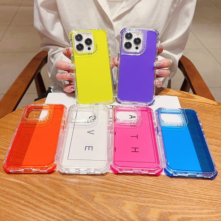 Dreamland 3 in 1 Clear Color Transparent Frame PC + TPU Phone Case, For iPhone 15 Pro Max, For iPhone 15 Pro, For iPhone 15 Plus / 14 Plus, For iPhone 15