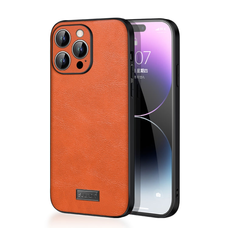 SULADA Shockproof TPU Hybrid Handmade Leather Phone Case