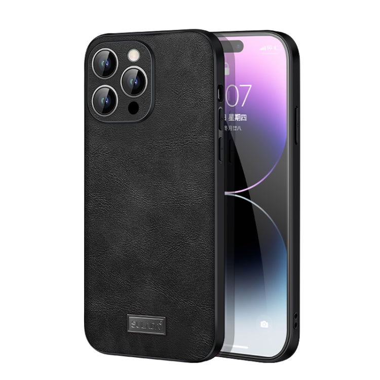 SULADA Shockproof TPU Hybrid Handmade Leather Phone Case