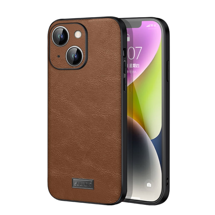 SULADA Shockproof TPU Hybrid Handmade Leather Phone Case