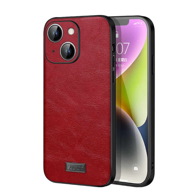 SULADA Shockproof TPU Hybrid Handmade Leather Phone Case