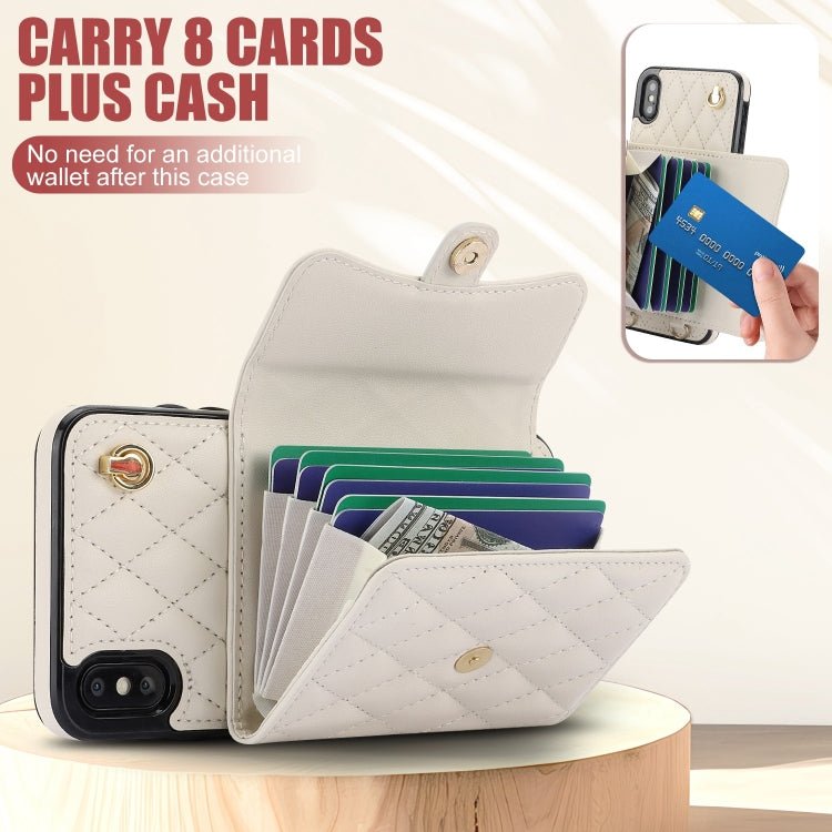 Crossbody Rhombic Horizontal Wallet Leather Phone Case