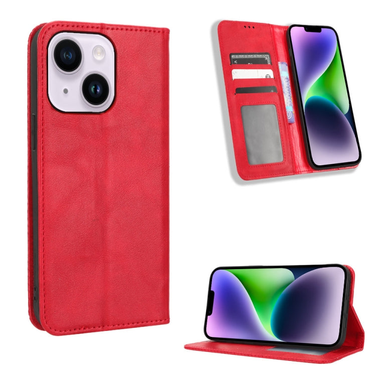 Magnetic Buckle Retro Texture Leather Phone Case
