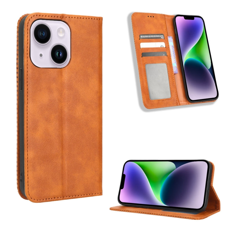 Magnetic Buckle Retro Texture Leather Phone Case