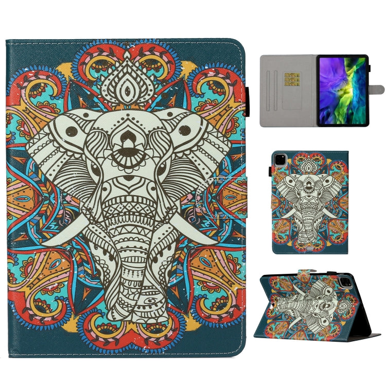 Colored Drawing Pattern Horizontal Flip PU Leather Case with Holder & Card Slot & Sleep / Wake-up Function