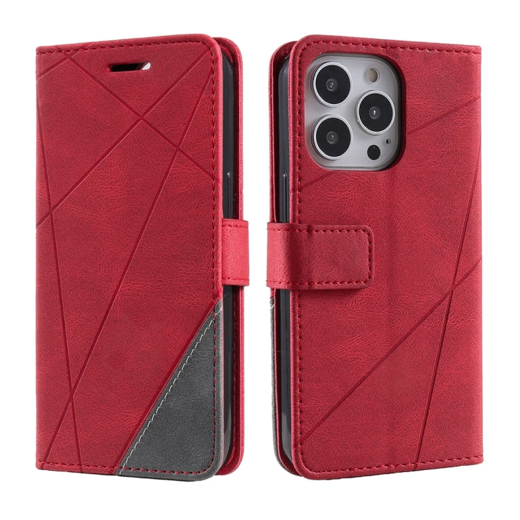 Skin Feel Splicing Leather Phone Case, For iPhone 16e, For iPhone 16 Pro Max, For iPhone 16 Pro, For iPhone 16 Plus