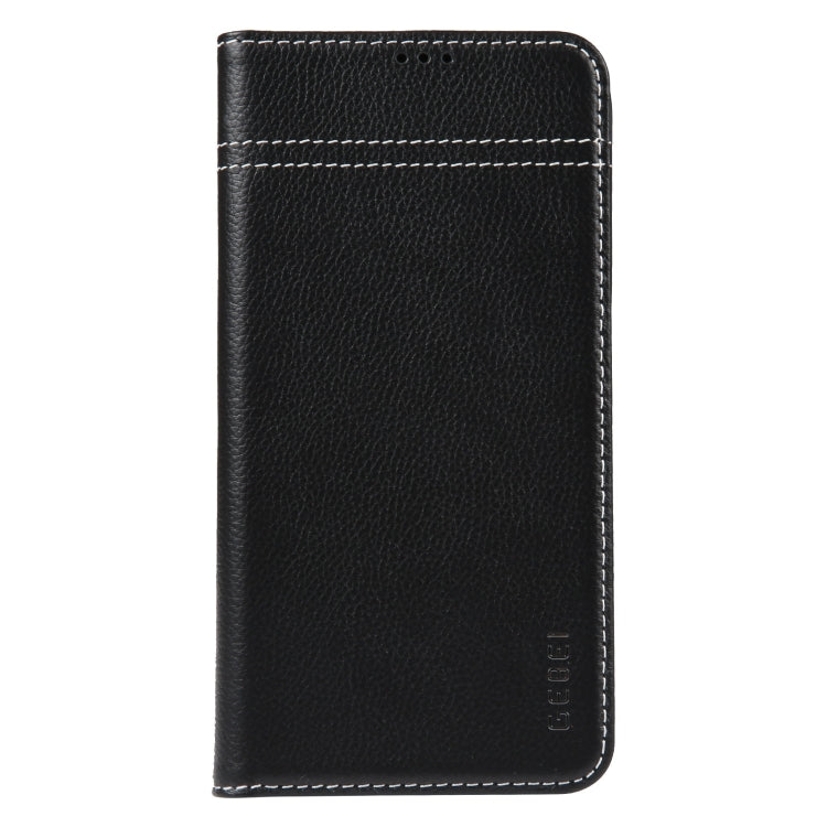 GEBEI Top-grain Horizontal Flip Leather Phone Case, For iPhone 15 Pro, For iPhone 15 Plus, For iPhone 15