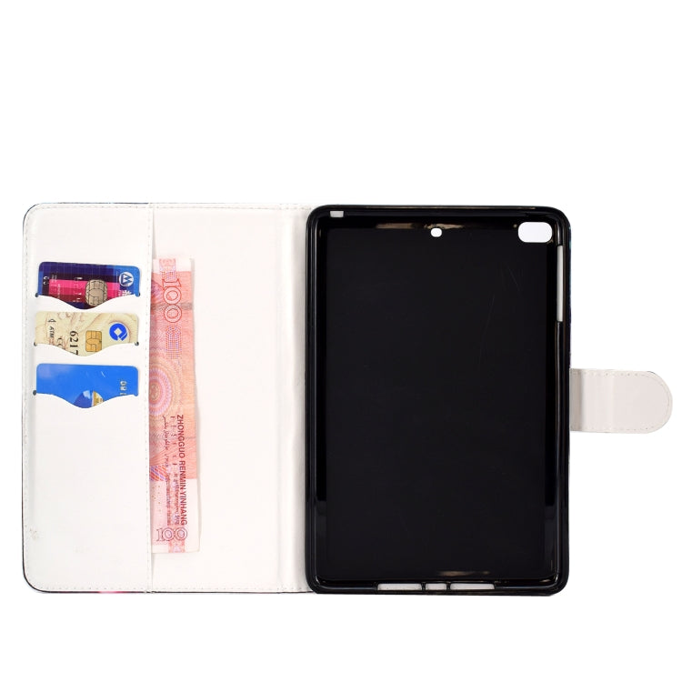 Colored Drawing Pattern Horizontal Flip PU Leather Case with Holder & Card Slot & Sleep / Wake-up Function, For iPad mini1 / 2 / 3 / 4, For iPad Air / iPad Air 2 2016 / iPad Pro9.7 / iPad9.7 / 2017 / 2018