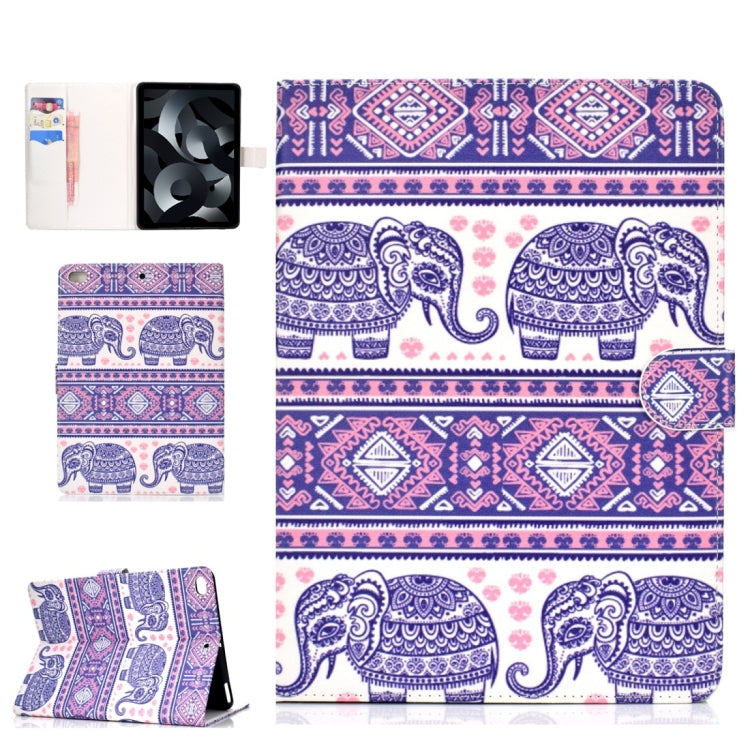 Colored Drawing Pattern Horizontal Flip PU Leather Case with Holder & Card Slot & Sleep / Wake-up Function, For iPad mini1 / 2 / 3 / 4, For iPad Air / iPad Air 2 2016 / iPad Pro9.7 / iPad9.7 / 2017 / 2018