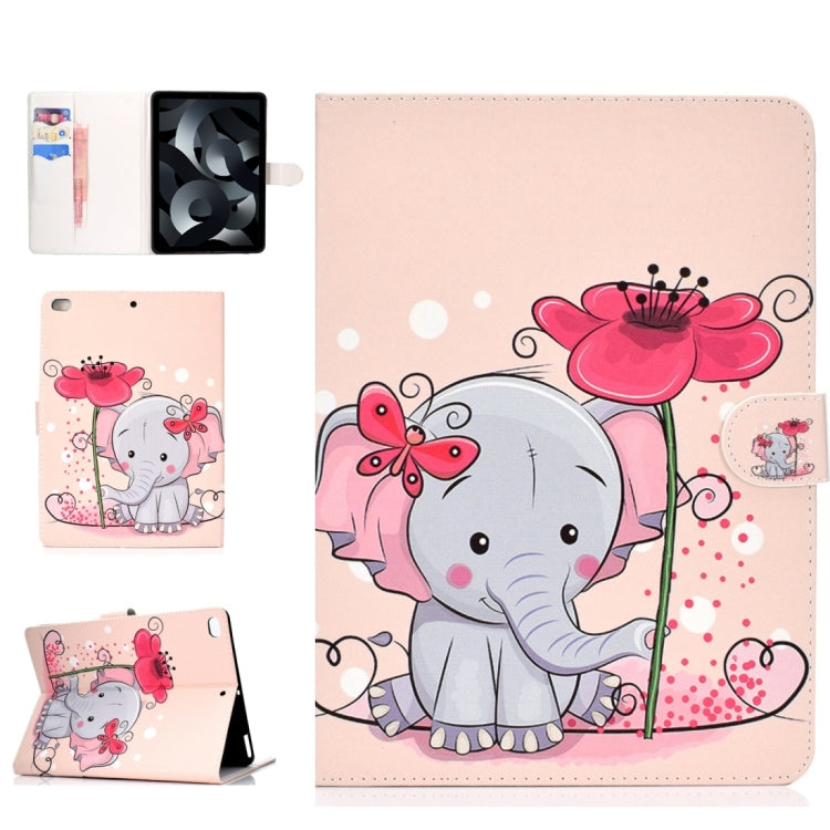 Colored Drawing Pattern Horizontal Flip PU Leather Case with Holder & Card Slot & Sleep / Wake-up Function, For iPad mini1 / 2 / 3 / 4, For iPad Air / iPad Air 2 2016 / iPad Pro9.7 / iPad9.7 / 2017 / 2018