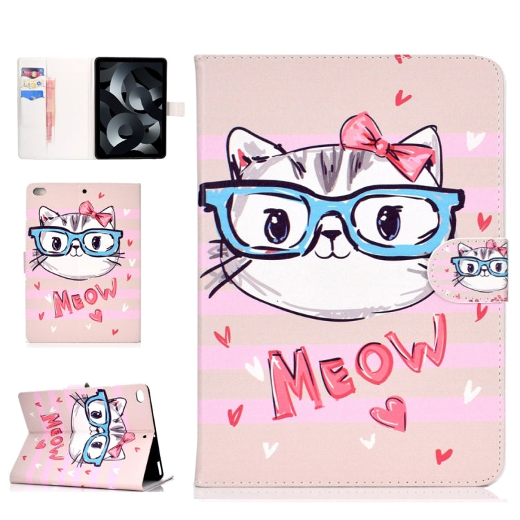 Colored Drawing Pattern Horizontal Flip PU Leather Case with Holder & Card Slot & Sleep / Wake-up Function, For iPad mini1 / 2 / 3 / 4, For iPad Air / iPad Air 2 2016 / iPad Pro9.7 / iPad9.7 / 2017 / 2018
