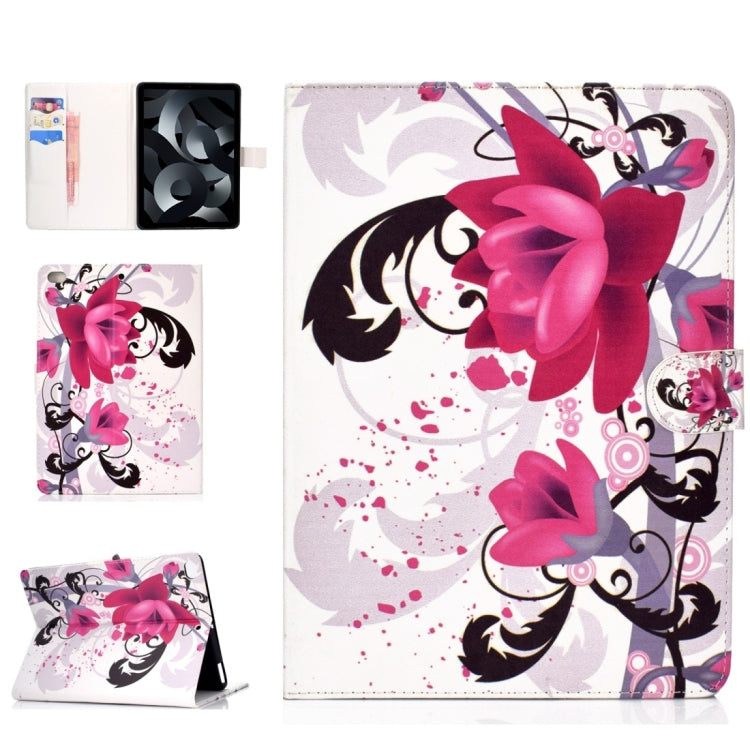Colored Drawing Pattern Horizontal Flip PU Leather Case with Holder & Card Slot & Sleep / Wake-up Function, For iPad mini1 / 2 / 3 / 4, For iPad Air / iPad Air 2 2016 / iPad Pro9.7 / iPad9.7 / 2017 / 2018