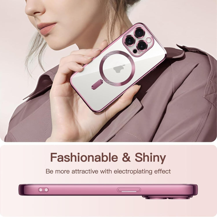 Transparent Electroplated Magsafe Magnetic TPU Phone Case